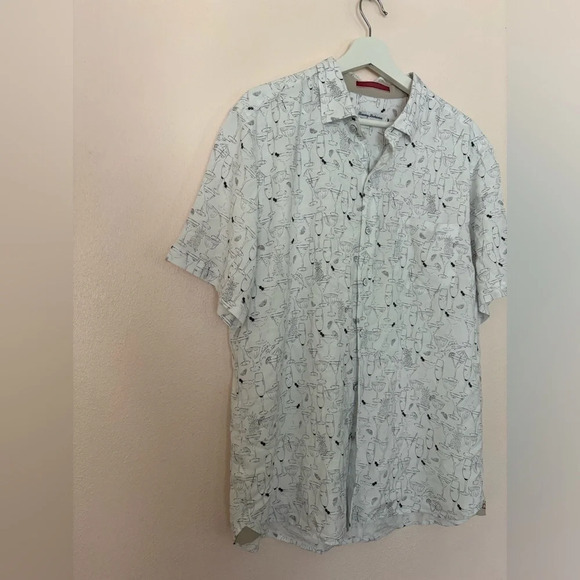 Tommy Bahama Mojito Bay Sippin' Soiree Short-Sleeve Shirt- Large - Picture 2 of 5